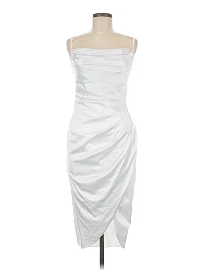 Pre-owned Unbranded Cocktail Dress In White