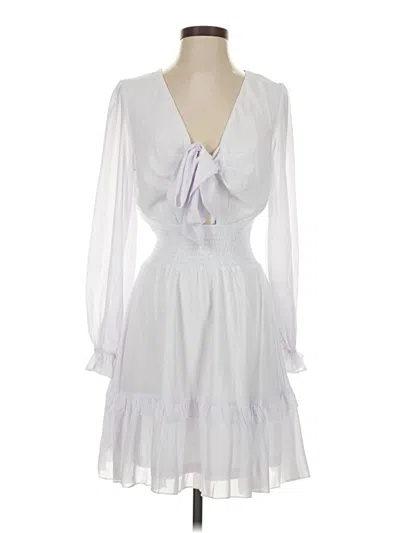 Pre-owned Unbranded Cocktail Dress In White
