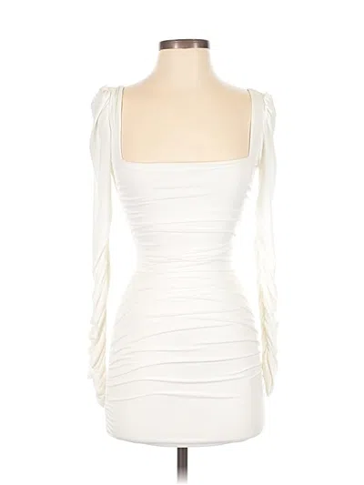 Pre-owned Unbranded Cocktail Dress In White