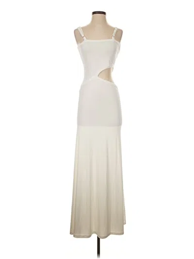 Pre-owned Unbranded Cocktail Dress In White
