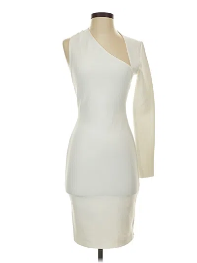 Pre-owned Unbranded Cocktail Dress In White