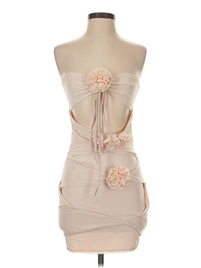 Pre-owned Unbranded Cocktail Dress In White