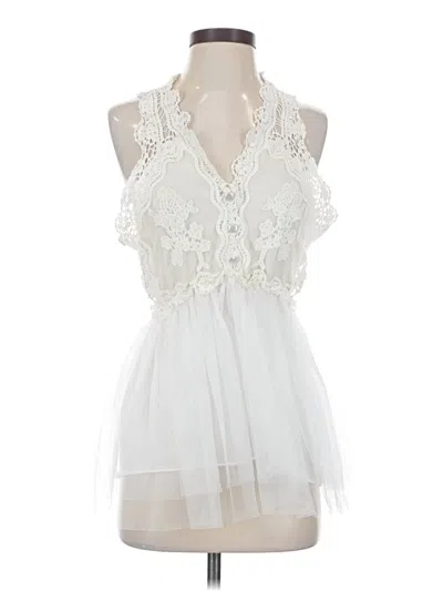 Pre-owned Unbranded Cocktail Dress In White