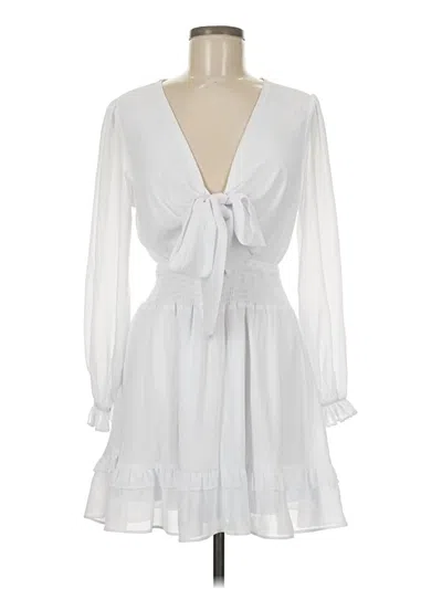Pre-owned Unbranded Cocktail Dress In White