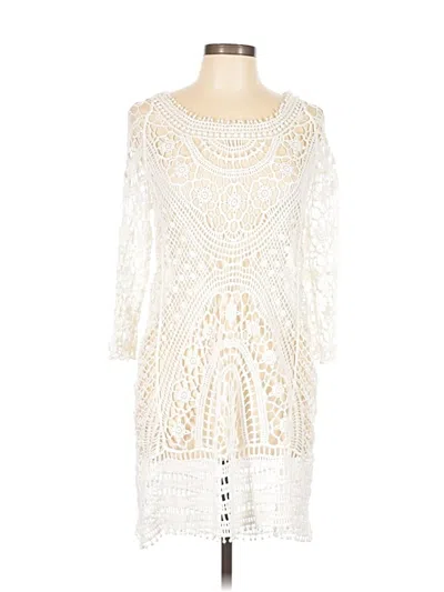 Pre-owned Unbranded Cocktail Dress In White