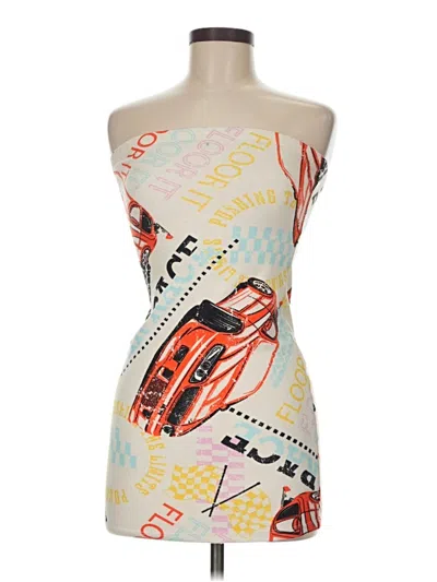 Pre-owned Unbranded Cocktail Dress In White