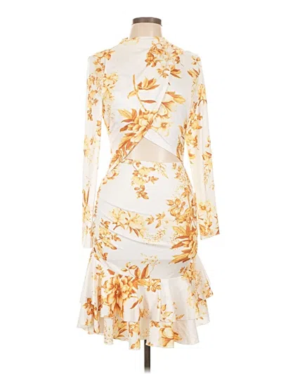 Pre-owned Unbranded Cocktail Dress In White