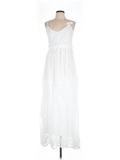 Pre-owned Unbranded Cocktail Dress In White