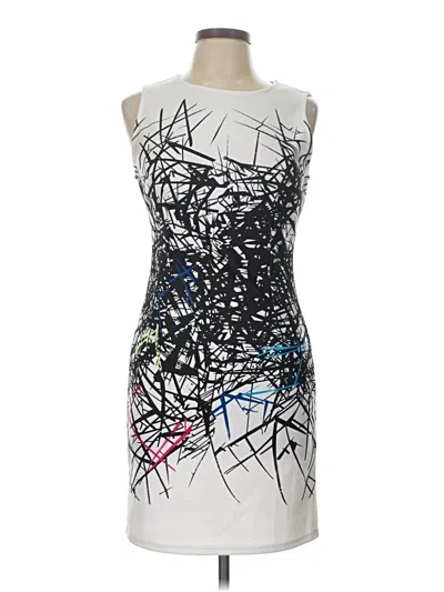 Pre-owned Unbranded Cocktail Dress In White