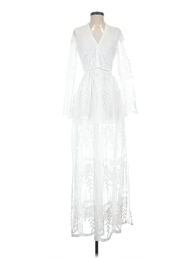Pre-owned Unbranded Cocktail Dress In White