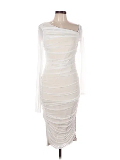 Pre-owned Unbranded Cocktail Dress In White