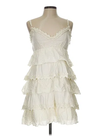 Pre-owned Unbranded Cocktail Dress In White