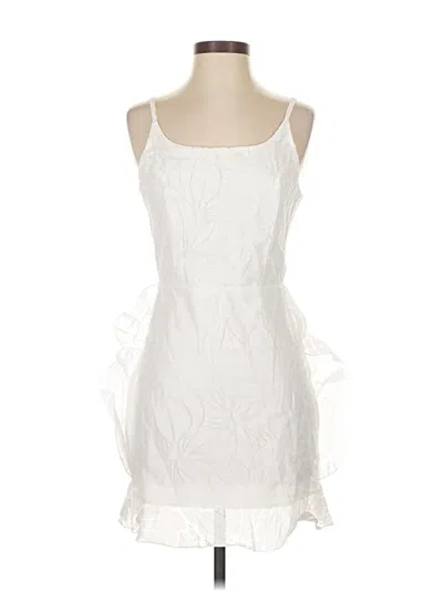 Pre-owned Unbranded Cocktail Dress In White