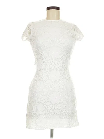 Pre-owned Unbranded Cocktail Dress In White
