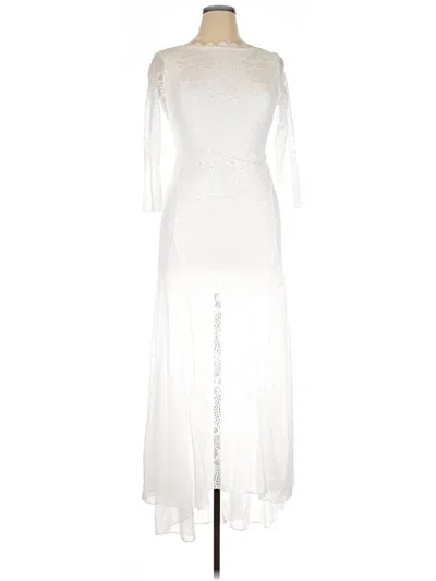 Pre-owned Unbranded Cocktail Dress In White