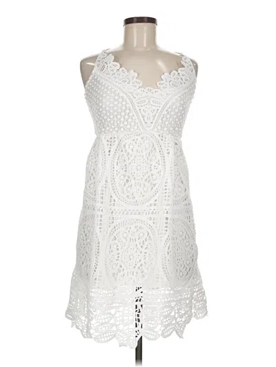 Pre-owned Unbranded Cocktail Dress In White