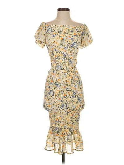 Pre-owned Unbranded Cocktail Dress In Yellow
