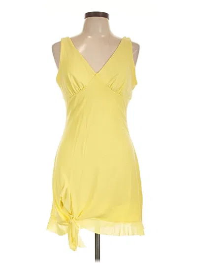 Pre-owned Unbranded Cocktail Dress In Yellow