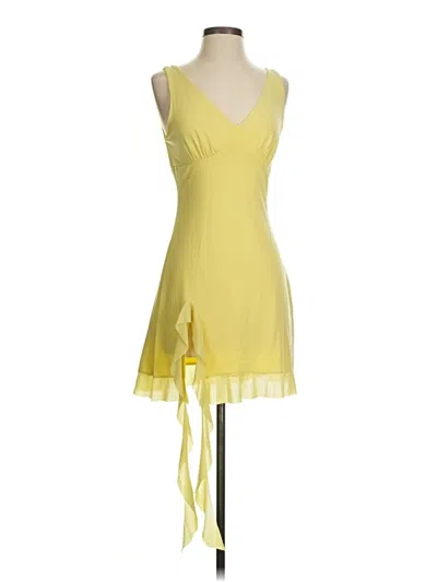 Pre-owned Unbranded Cocktail Dress In Yellow