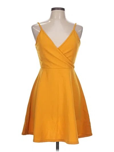 Pre-owned Unbranded Cocktail Dress In Yellow