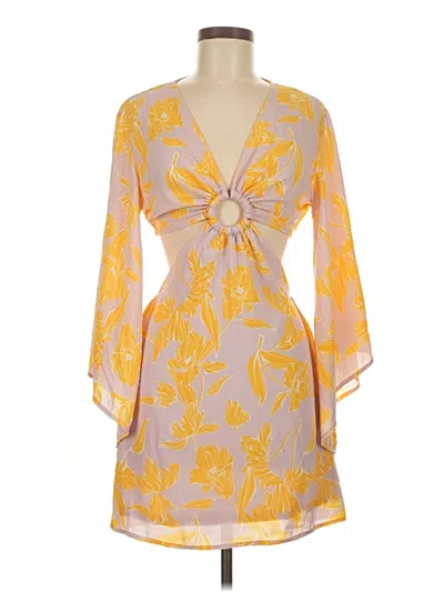 Pre-owned Unbranded Cocktail Dress In Yellow