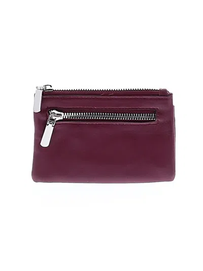 Pre-owned Unbranded Coin Purse In Burgundy