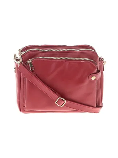 Pre-owned Unbranded Crossbody Bag In Burgundy