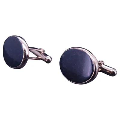 Pre-owned Unbranded Cufflinks 14k Yellow Gold With Bloodstone