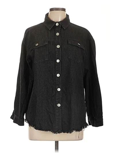 Pre-owned Unbranded Denim Jacket In Black