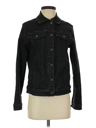 Pre-owned Unbranded Denim Jacket In Black