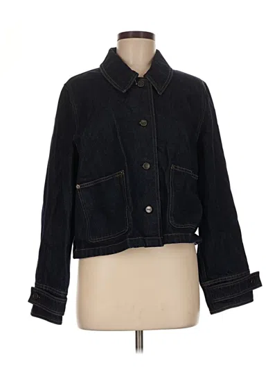 Pre-owned Unbranded Denim Jacket In Black