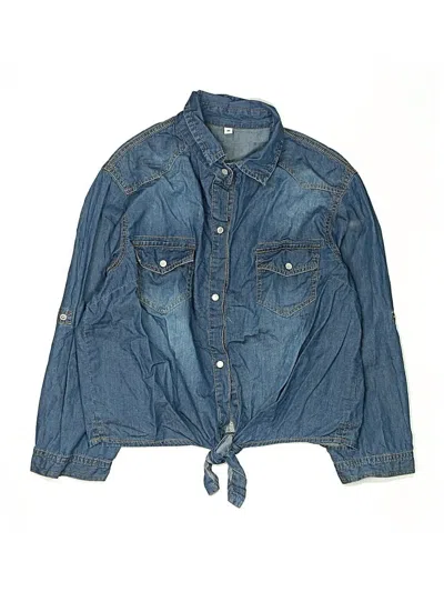 Pre-owned Unbranded Kids' Denim Jacket In Blue