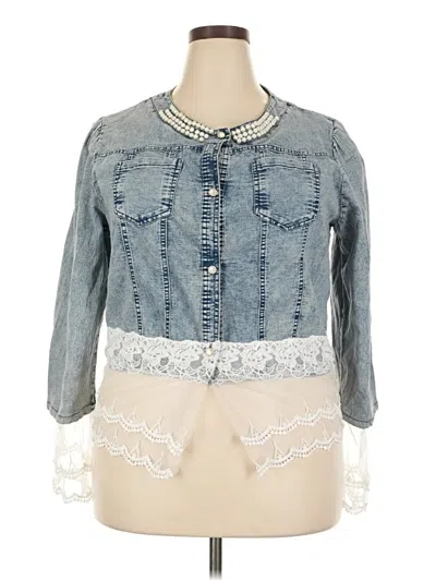 Pre-owned Unbranded Denim Jacket In Blue