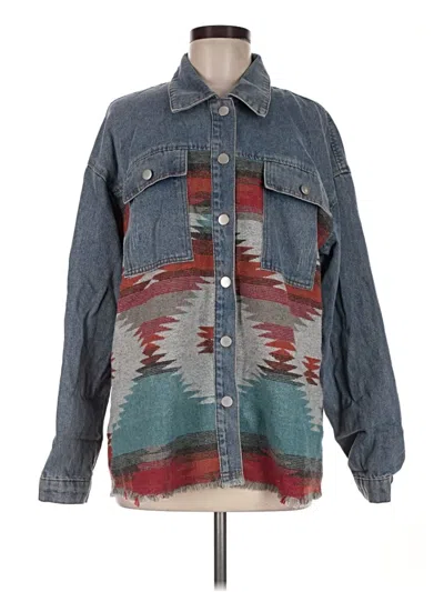 Pre-owned Unbranded Denim Jacket In Blue