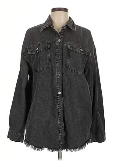 Pre-owned Unbranded Denim Jacket In Gray