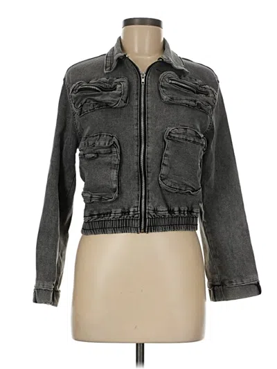Pre-owned Unbranded Denim Jacket In Gray