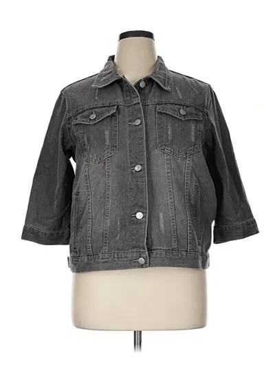 Pre-owned Unbranded Denim Jacket In Gray