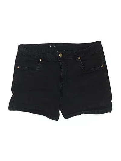 Pre-owned Unbranded Denim Shorts In Black