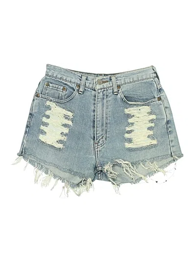 Pre-owned Unbranded Denim Shorts In Blue