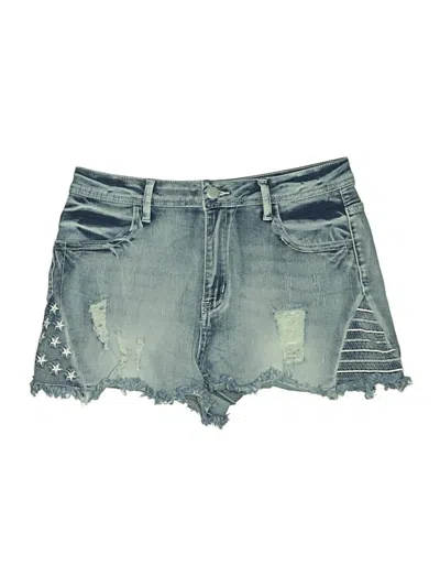 Pre-owned Unbranded Denim Shorts In Blue