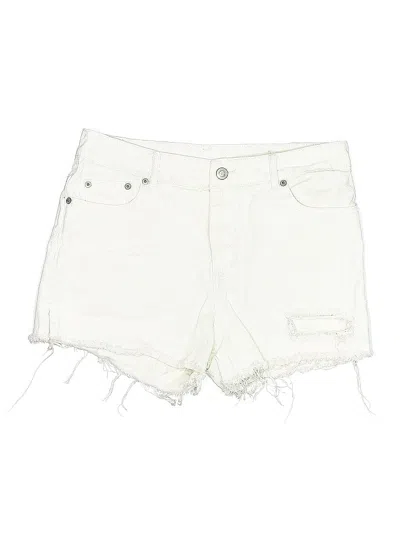 Pre-owned Unbranded Denim Shorts In White