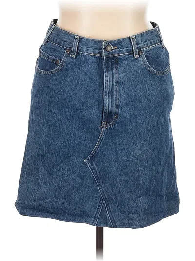 Pre-owned Unbranded Denim Skirt In Blue