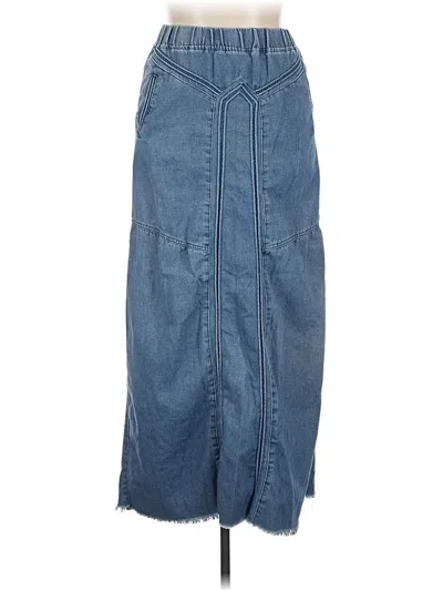 Pre-owned Unbranded Denim Skirt In Blue