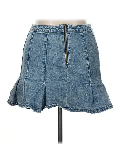 Pre-owned Unbranded Denim Skirt In Blue
