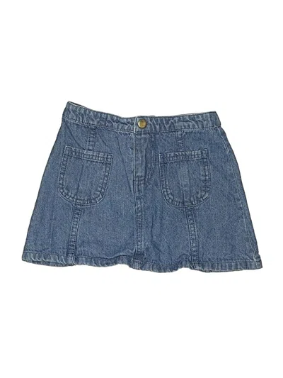Pre-owned Unbranded Kids' Denim Skirt In Blue