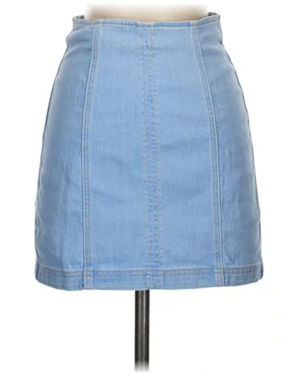 Pre-owned Unbranded Denim Skirt In Blue