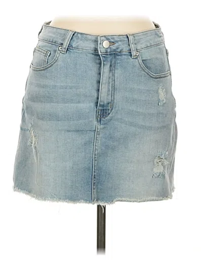 Pre-owned Unbranded Denim Skirt In Blue