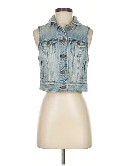 Pre-owned Unbranded Denim Vest In Blue