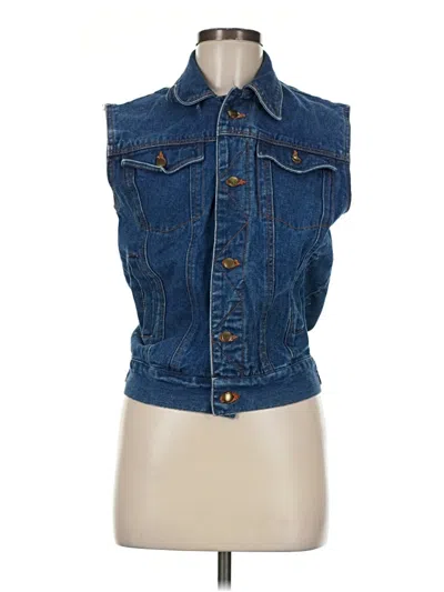 Pre-owned Unbranded Denim Vest In Blue