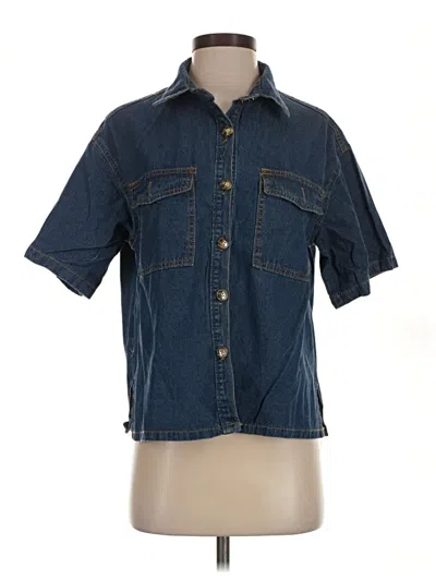 Pre-owned Unbranded Denim Vest In Blue